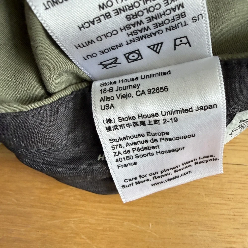 Vissla‎ Solid Sets Boardshort Mens 28 Khaki Cocotex Upcycled Coconut Stretch